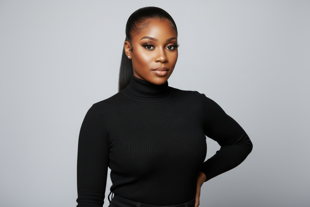 please make the ponytail shorter